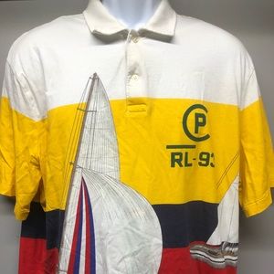 Polo Ralph Lauren CP RL-93 Regatta Sailing Boat Sailboat Yacht Shirt Men Large